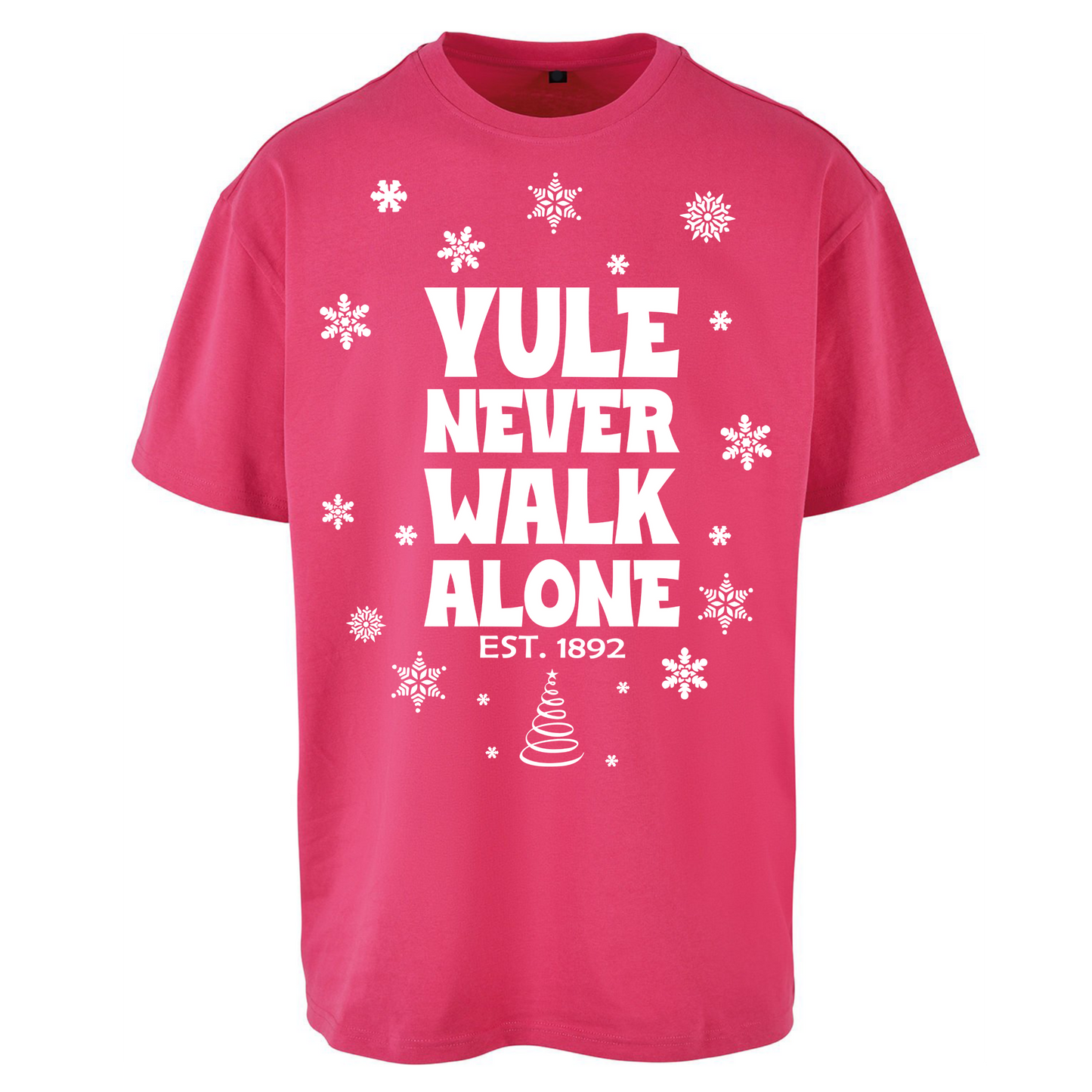 Yule Never Walk Alone Liverpool Christmas Oversized T Shirts