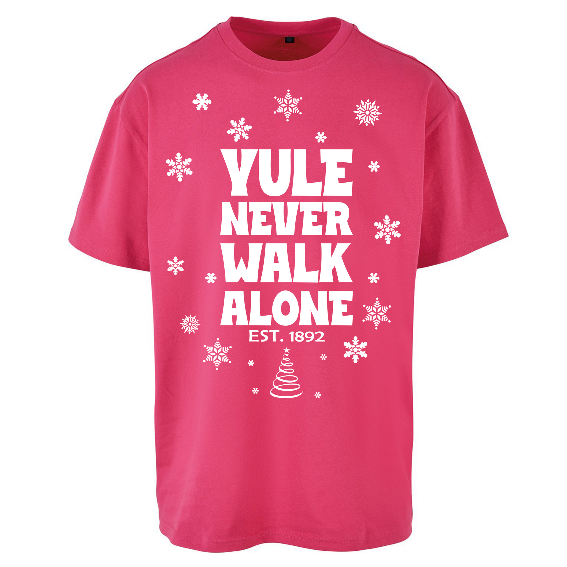 Yule Never Walk Alone Liverpool Christmas Oversized T Shirts