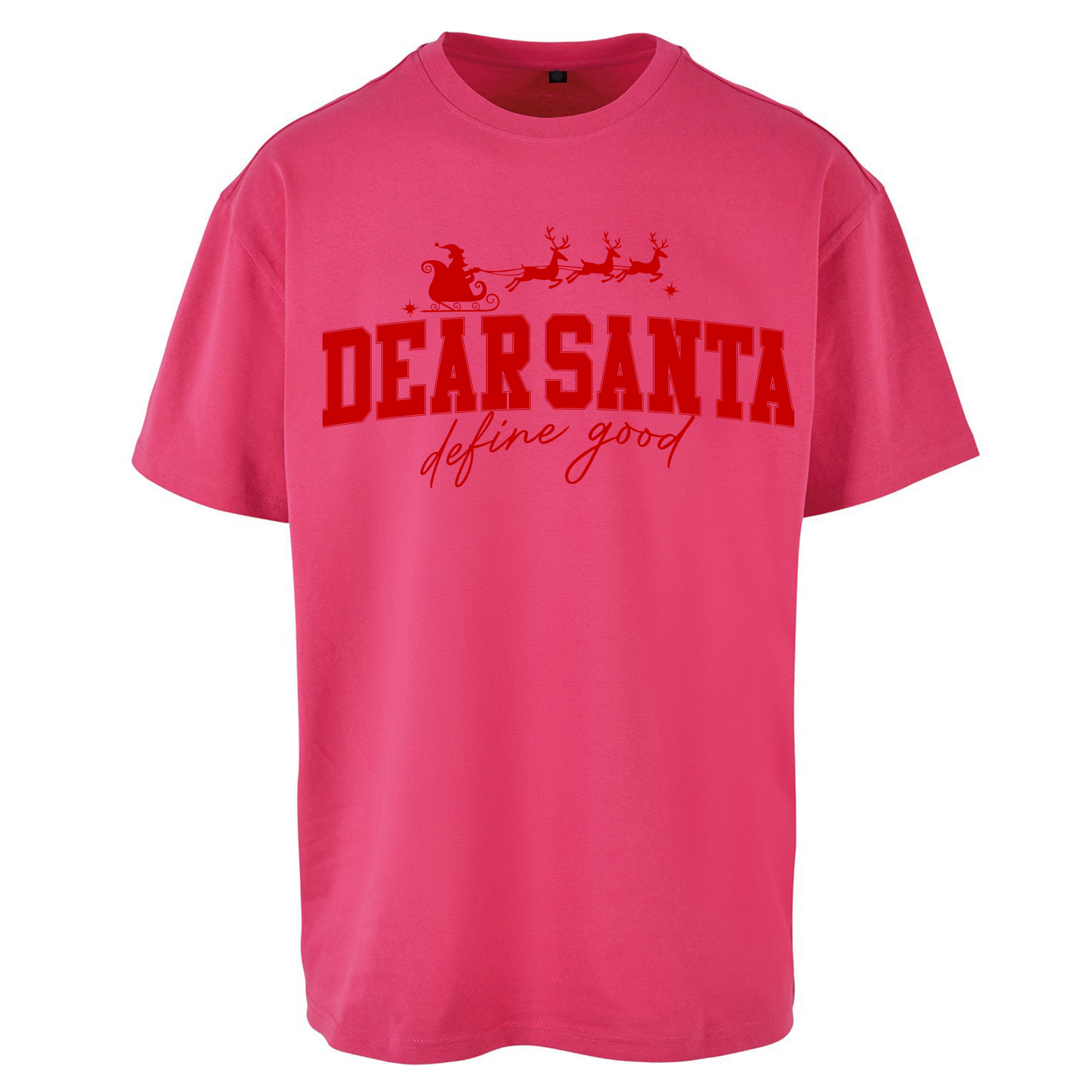 Dear Santa Christmas Oversized T Shirts