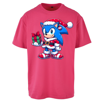 Sonic The Hedgehog Santa Oversized T Shirts