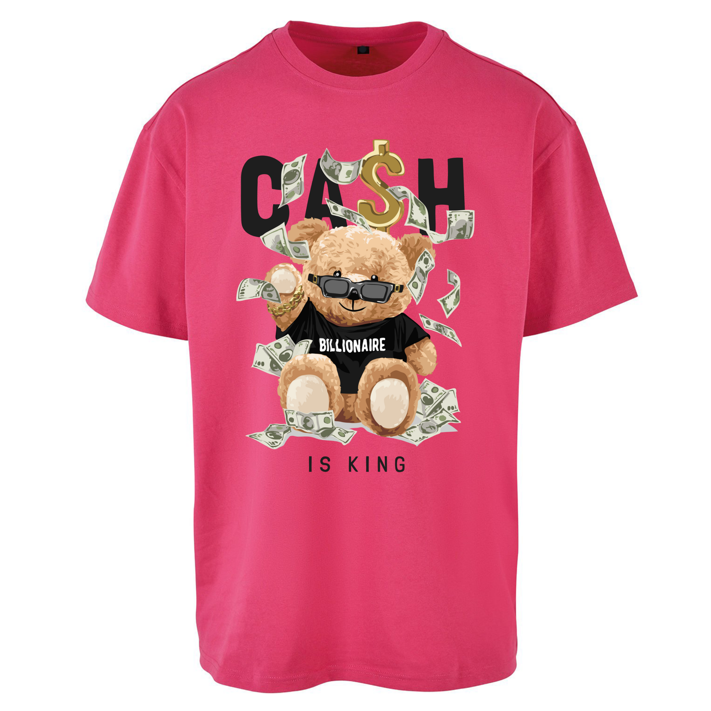 Teddy Bear Billionaire Streetwear Oversized T Shirts