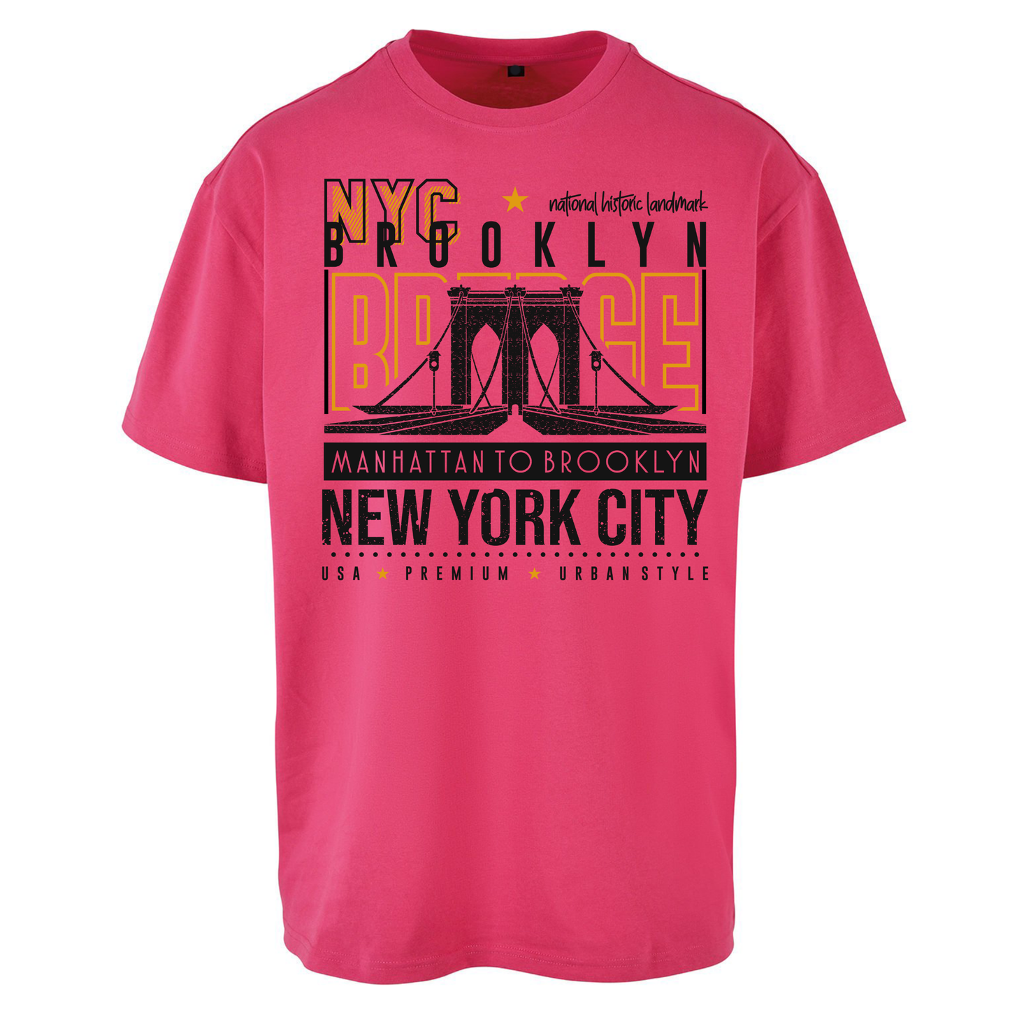 NYC Brooklyn Bridge Oversized T Shirts