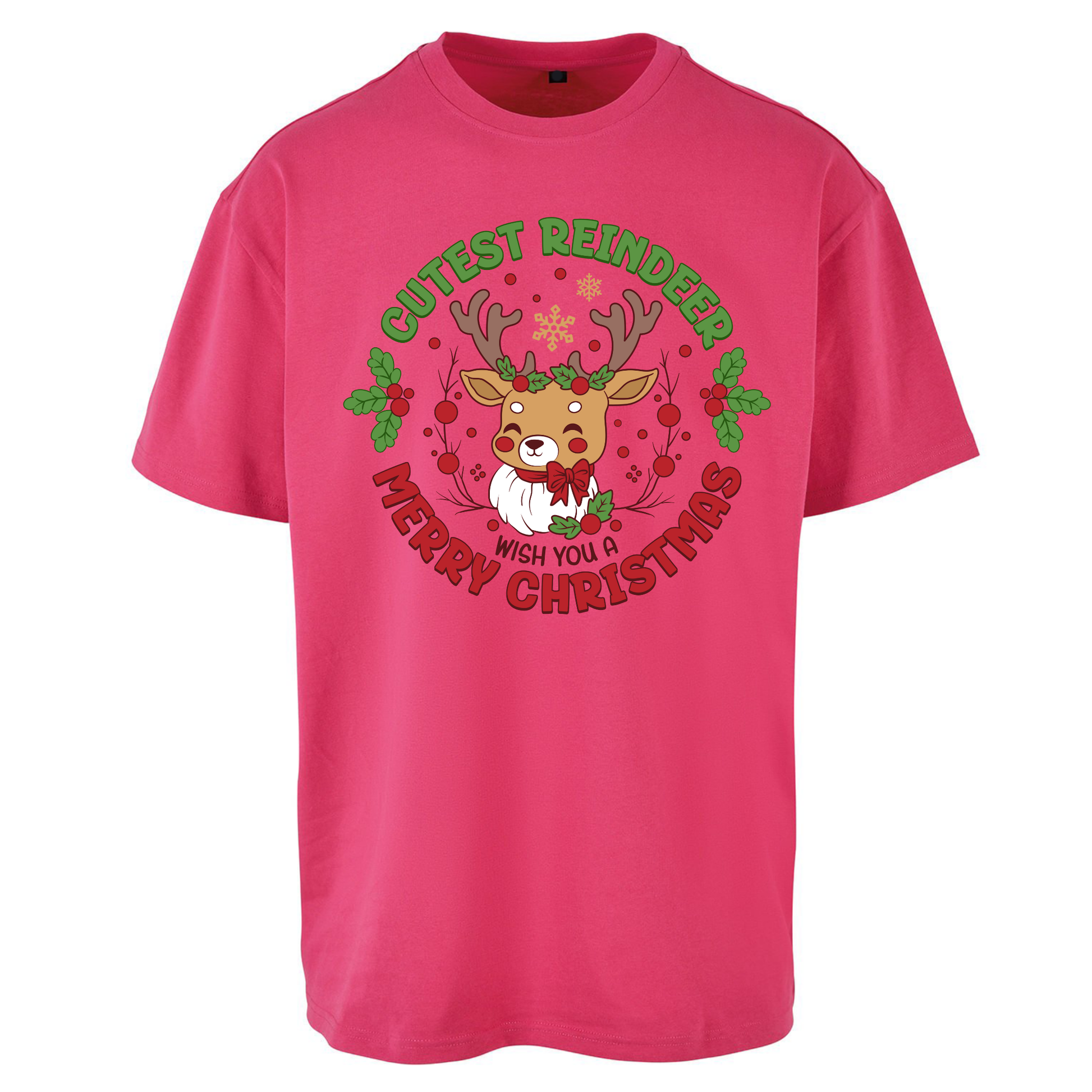 Cutest Reindeer Oversized T Shirts