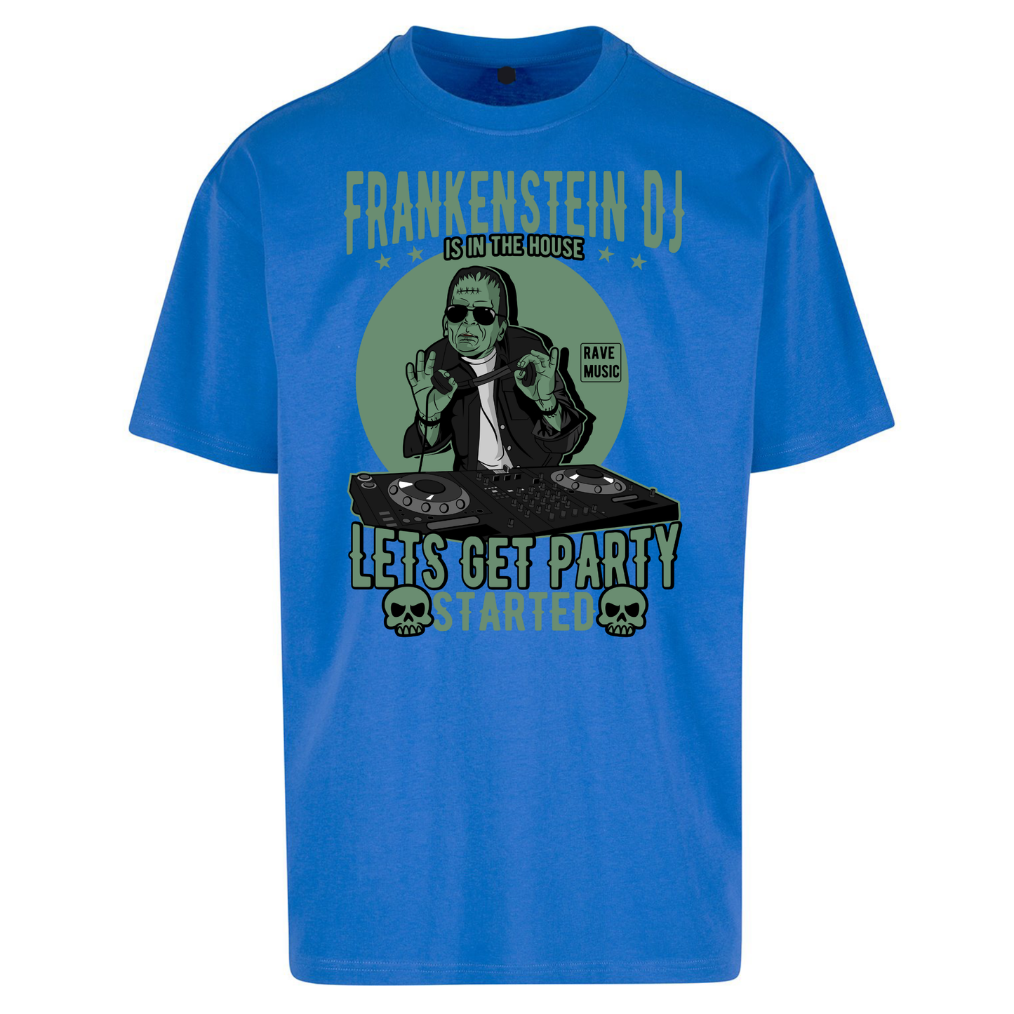 Frankenstein DJ Oversized T Shirts