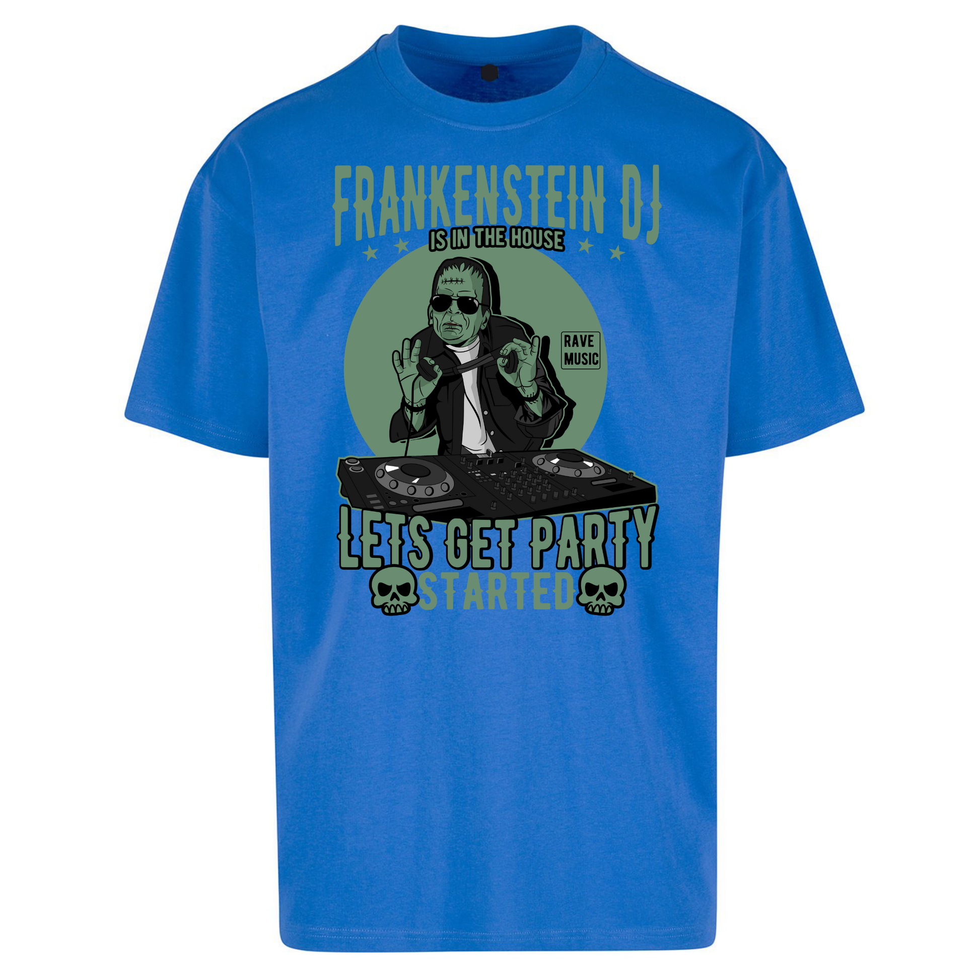Frankenstein DJ Oversized T Shirts