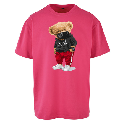 Teddy Bear Hello Streetwear Oversized T Shirts