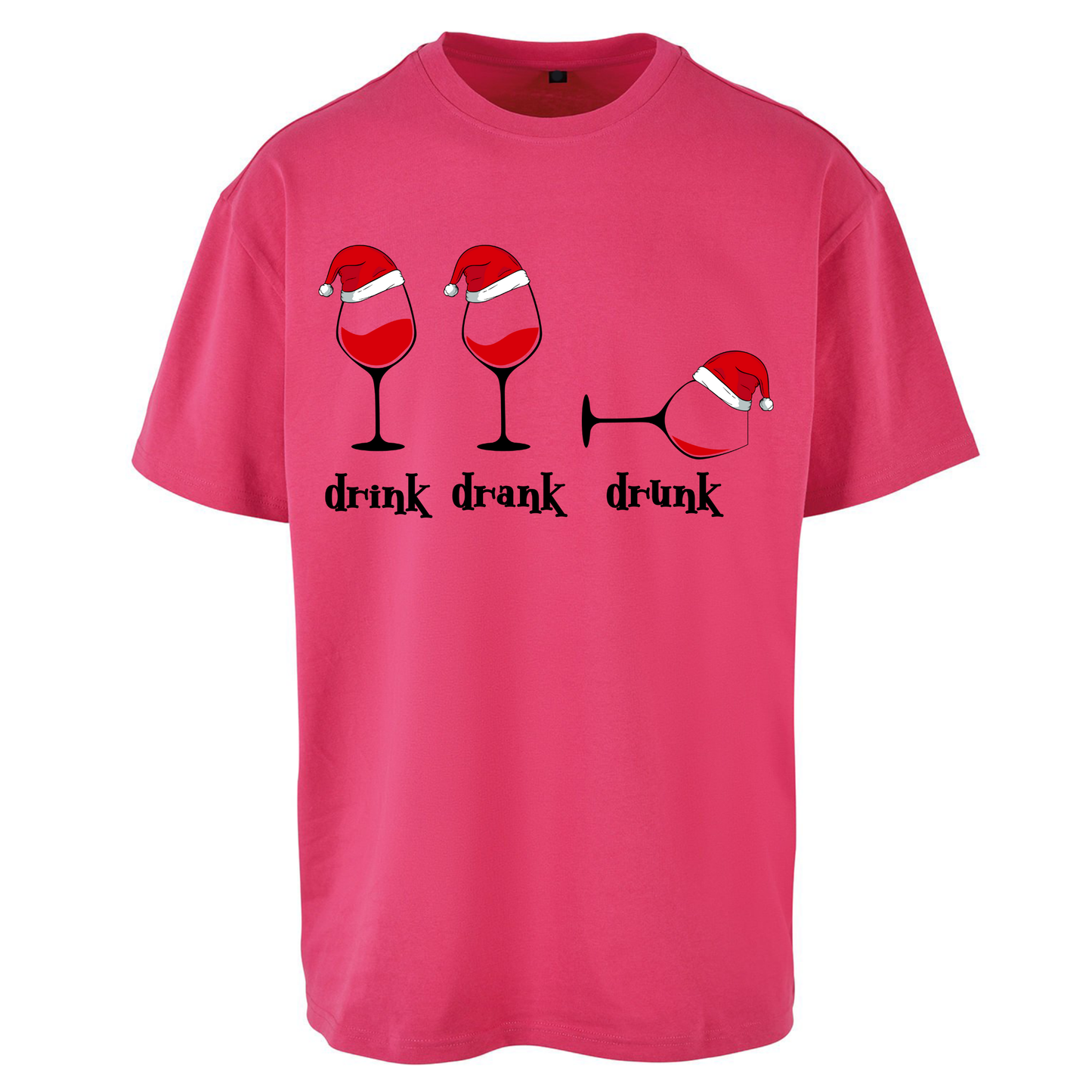Drink Drank Drunk Oversized T Shirt