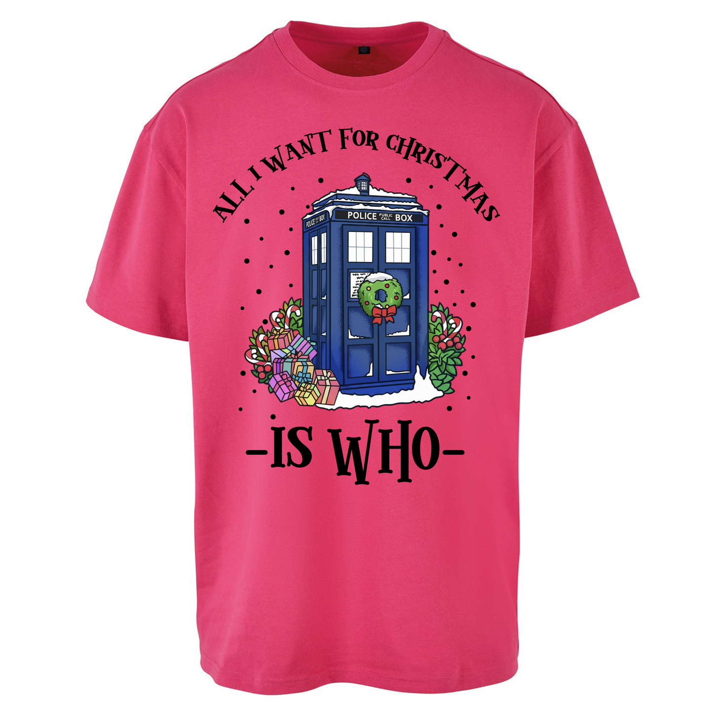Dr Who Christmas Oversized T Shirts