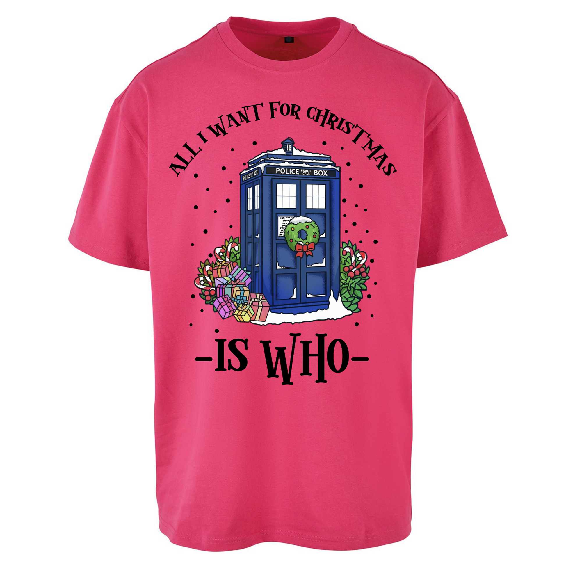 Dr Who Christmas Oversized T Shirts