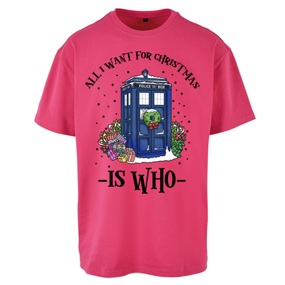Dr Who Christmas Oversized T Shirts