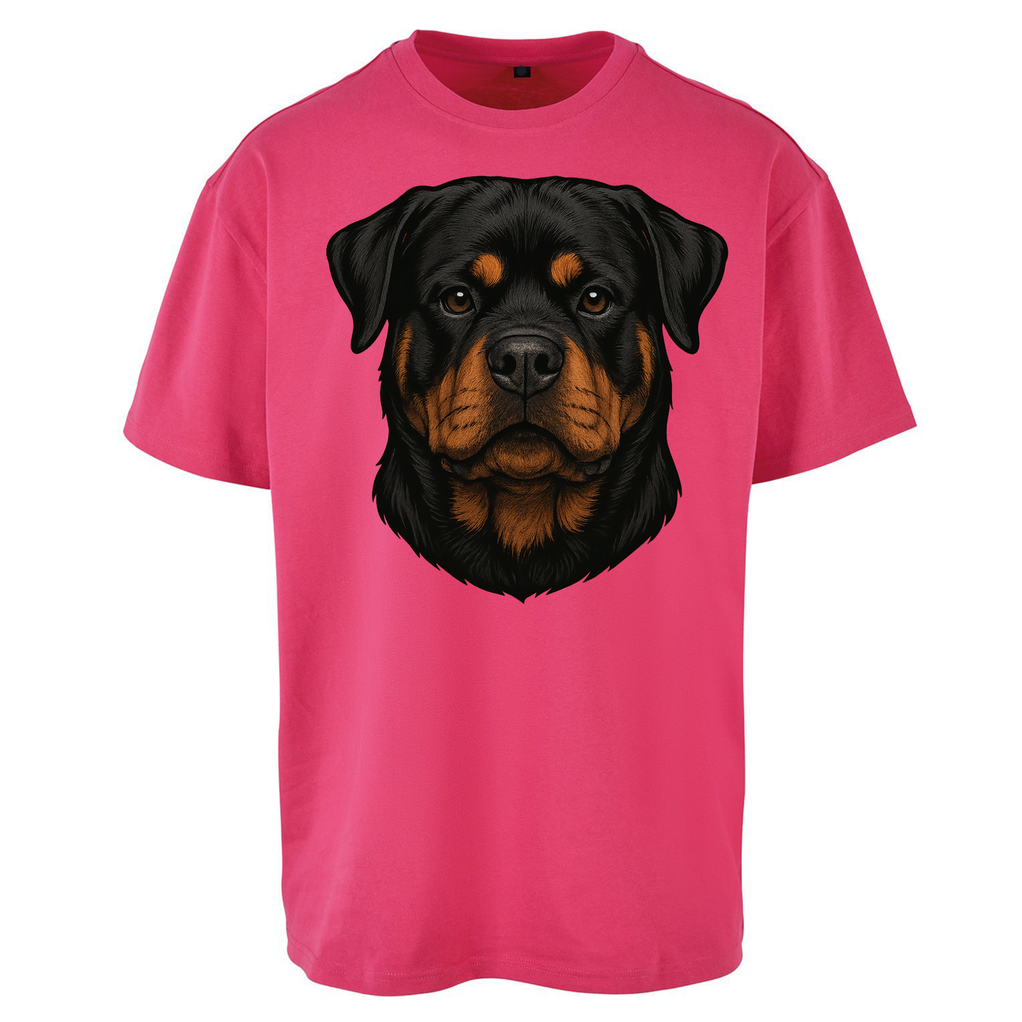 Rottweiler Face Oversized T Shirts