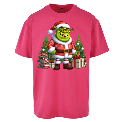 Shrek Santa Claus Presents Oversized T Shirts