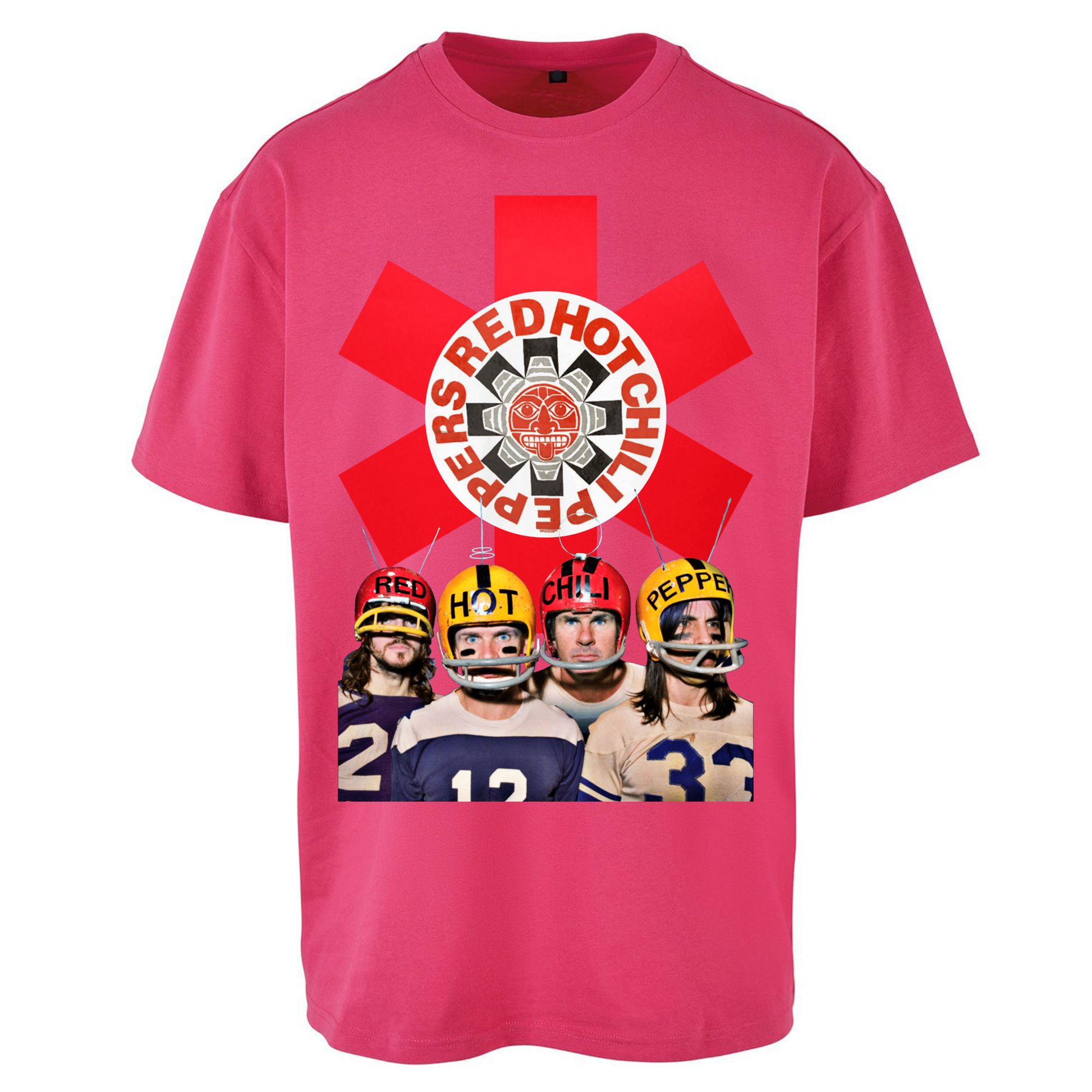 Red Hot Chilli Peppers American Football Oversized T Shirts