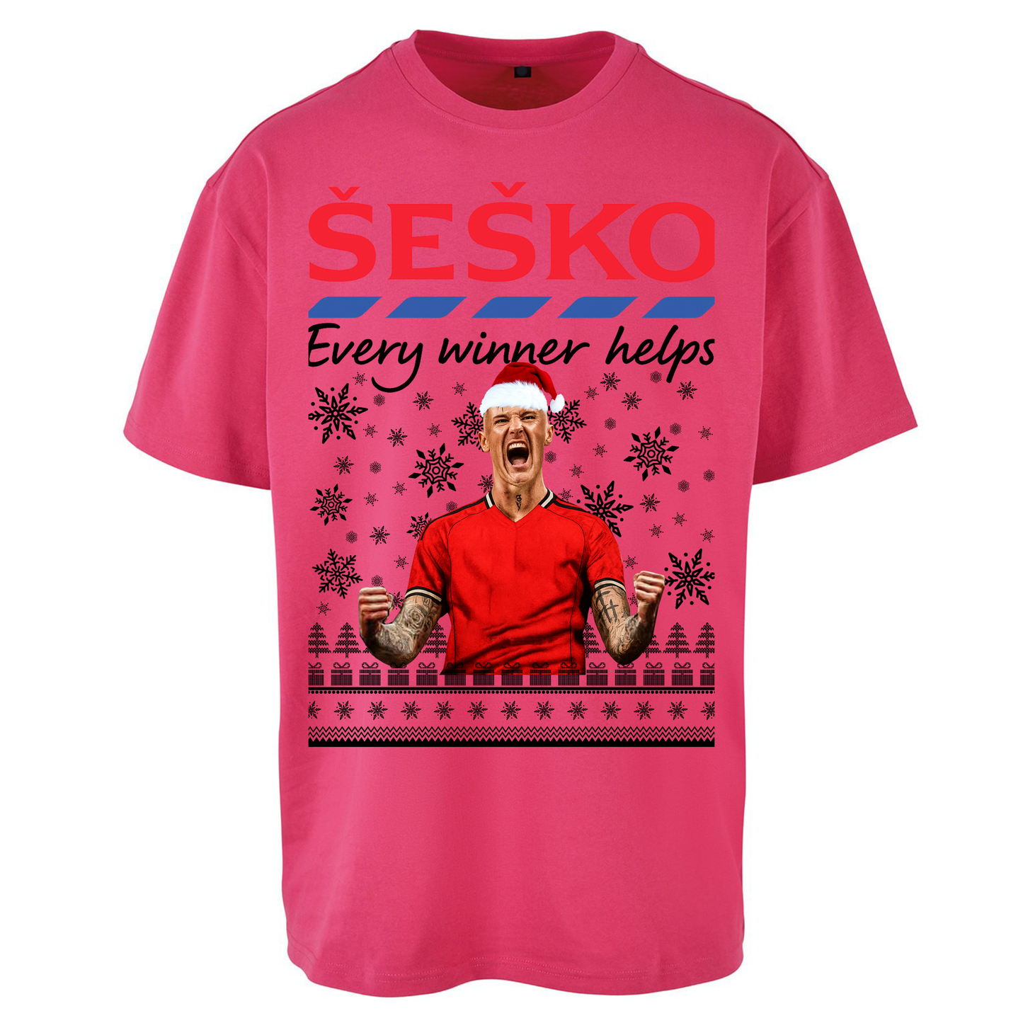 Benjamin Sesko Christmas Oversized T Shirt