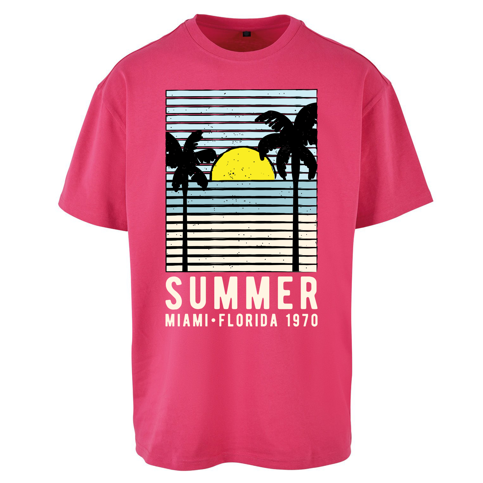 Summer Miami Florida 1970 Oversized T Shirts