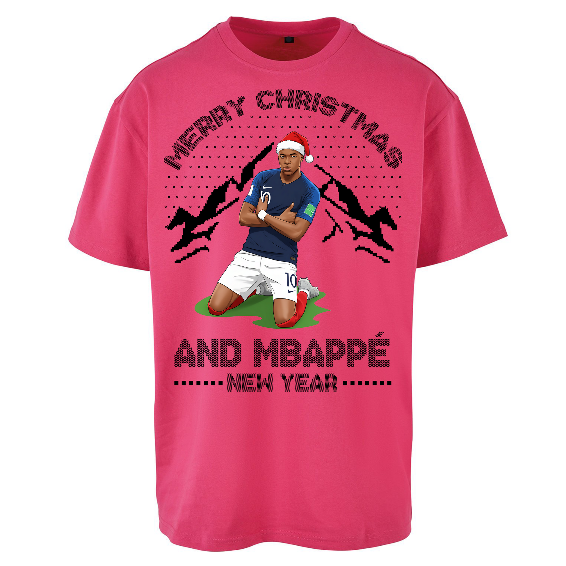 Mbappe Christmas Oversized T Shirt