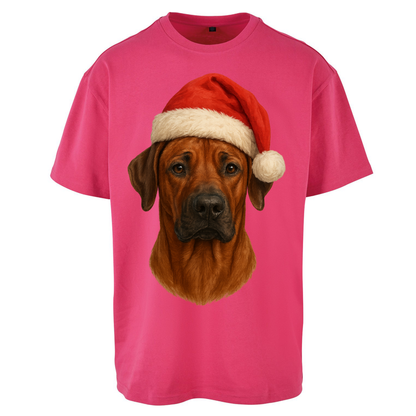 Rhodesian Ridgeback Christmas Oversized T Shirt