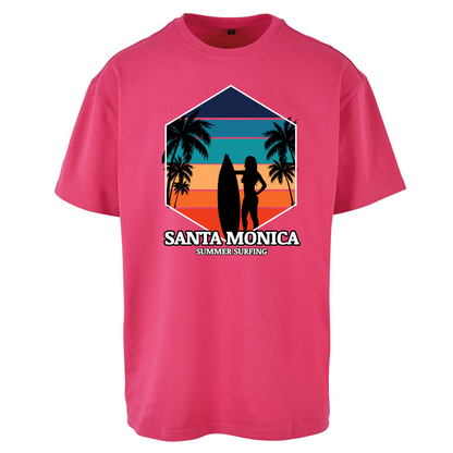Santa Monica Summer Surfing Oversized T Shirts