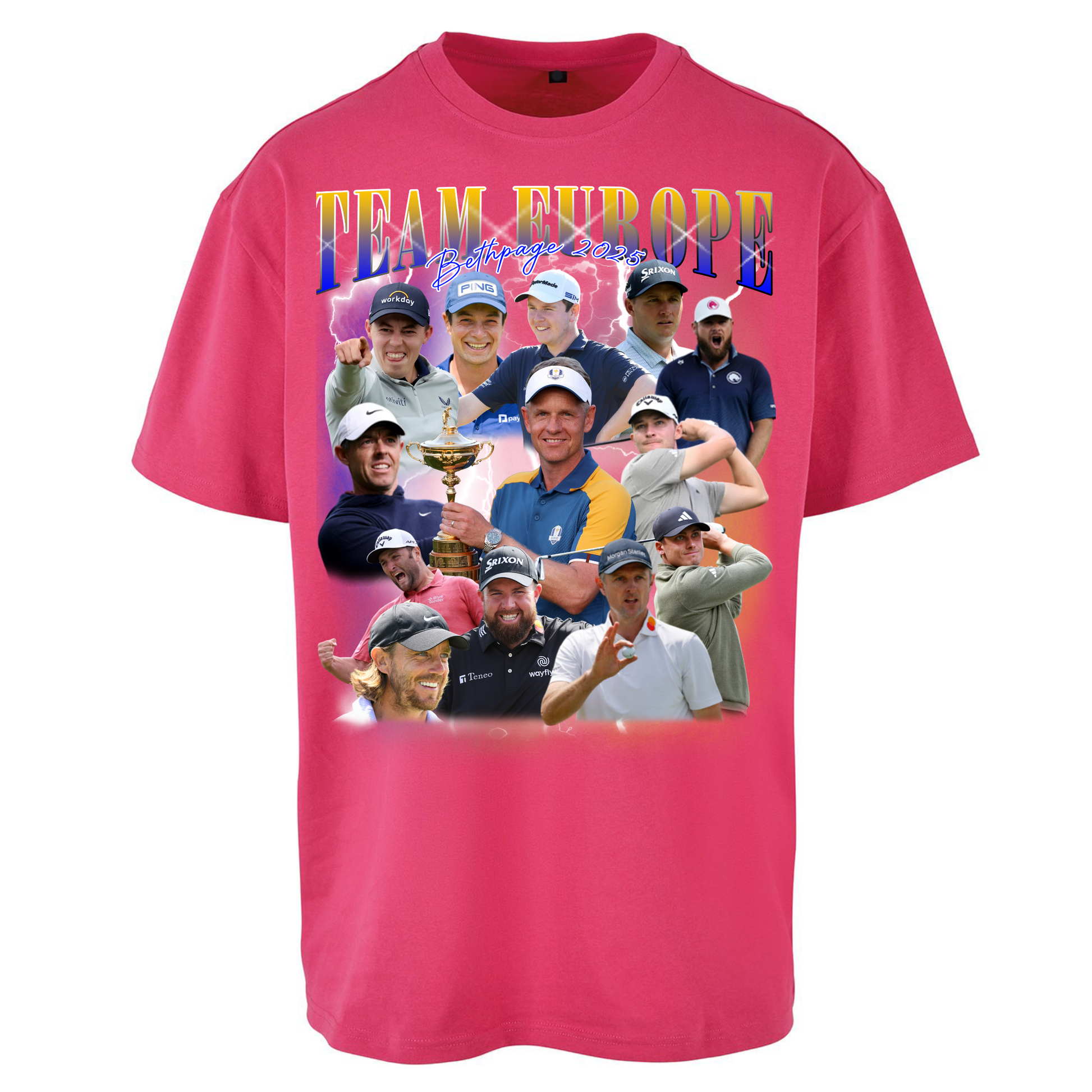 Ryder Cup 2025 Team Europe Oversized T Shirts