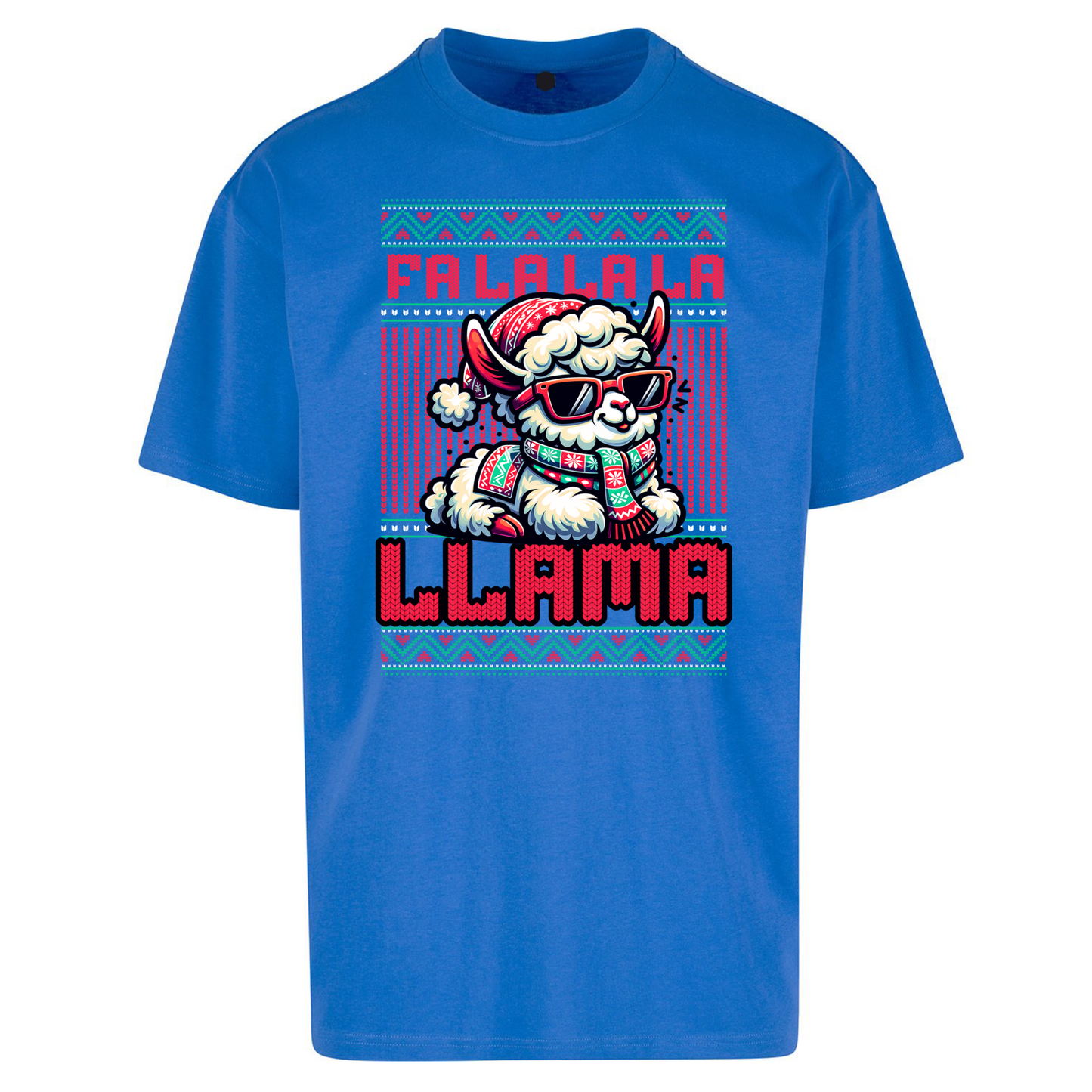 FA LA LA LA LLAMA Oversized T Shirts