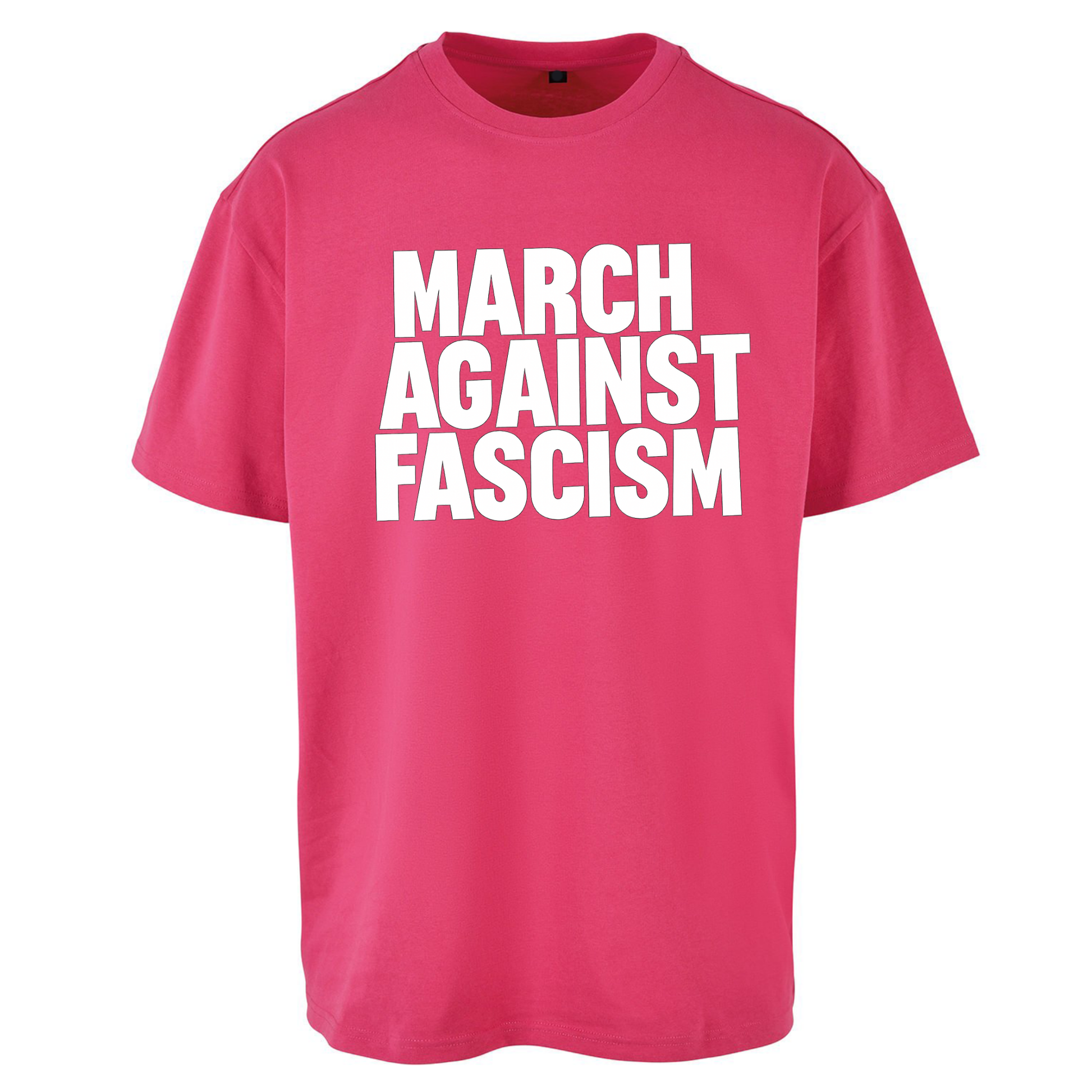 March Against Fascism Oversized T Shirts
