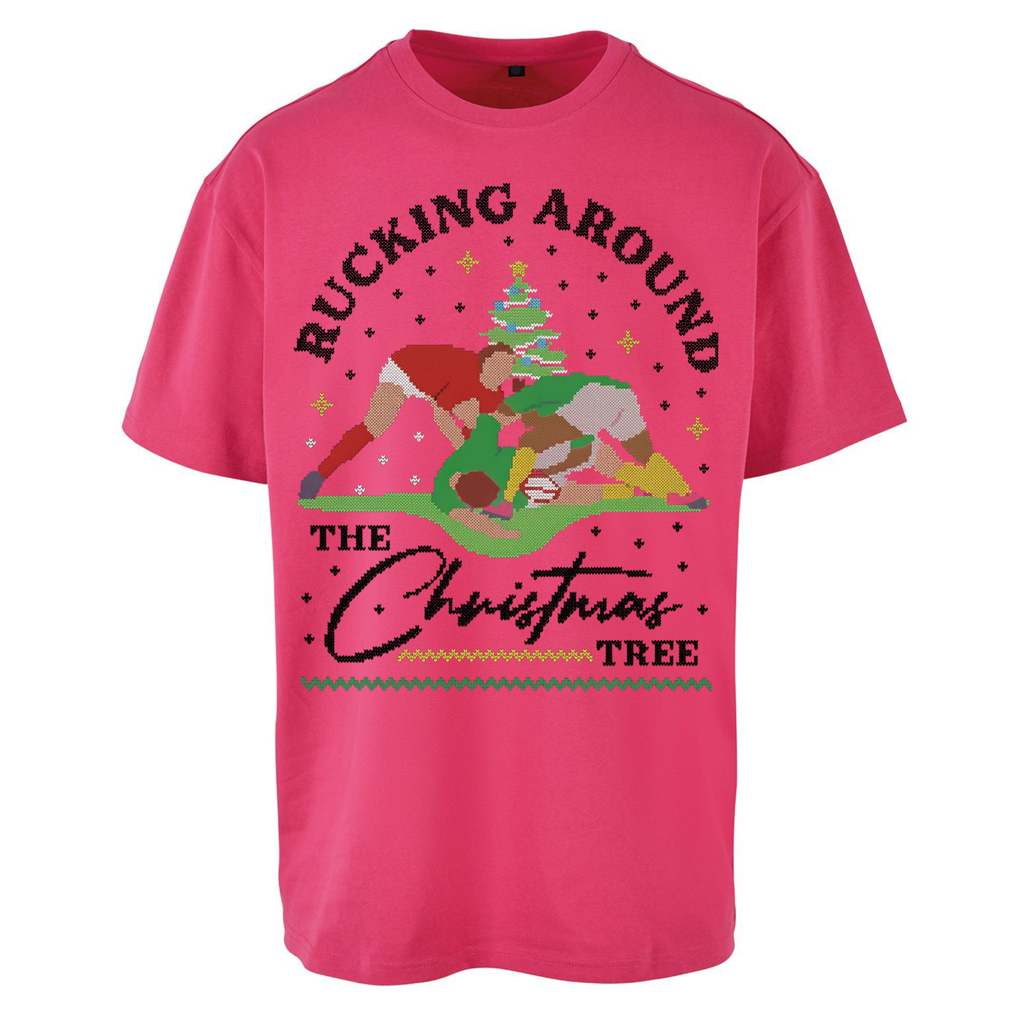 Rugby Christmas Oversized T Shirts