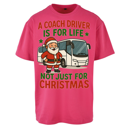 Coach Driver Christmas Oversized T Shirts
