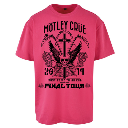 Motley Crue All Bad Things Oversized T Shirts