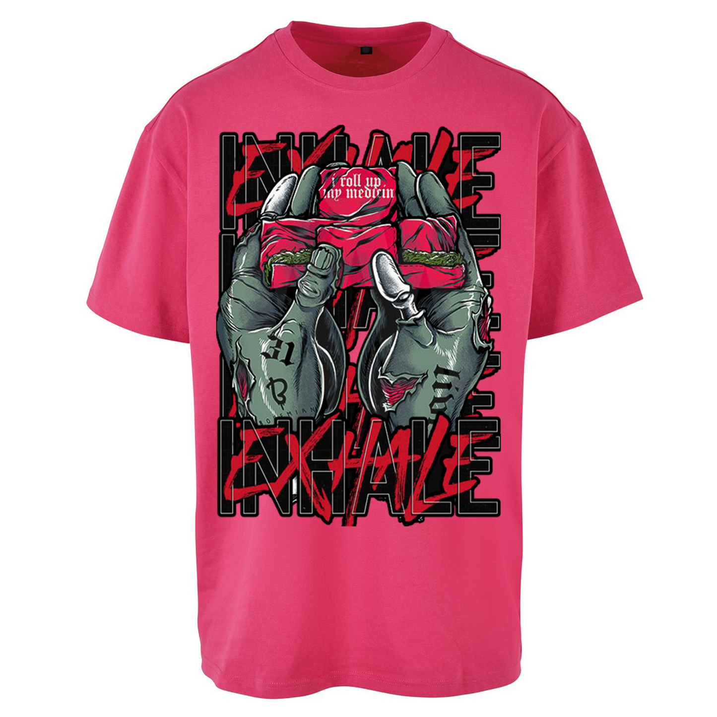 Inhale Exhale Oversized T Shirts