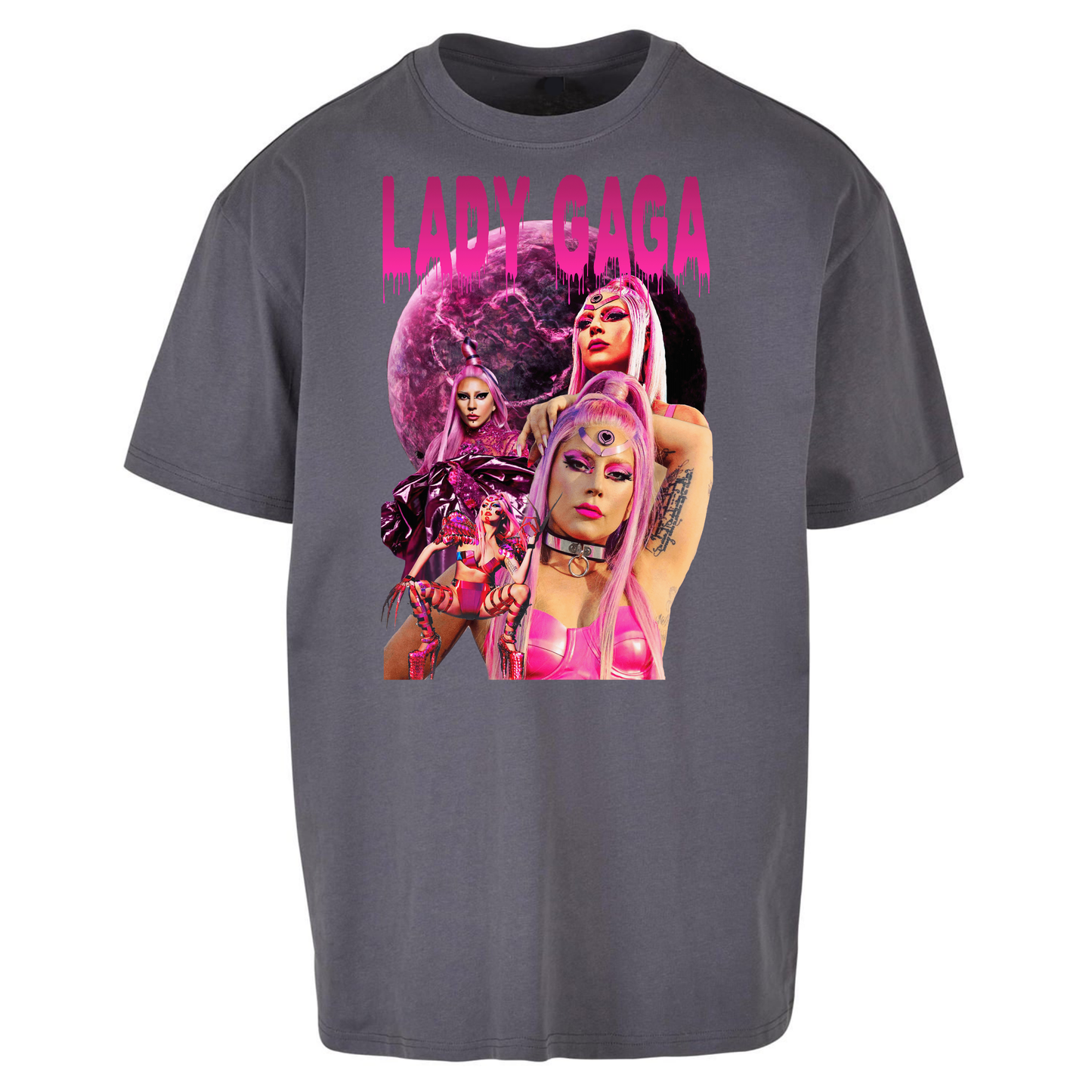 Lady GaGa Pink Oversized T Shirts