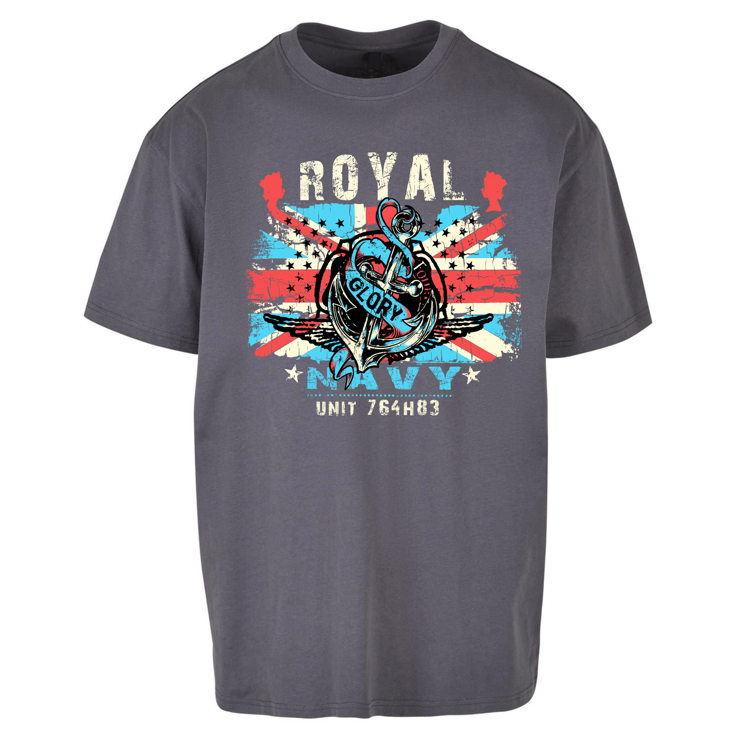 Royal Navy Glory Unit 764H83 Oversized T Shirts