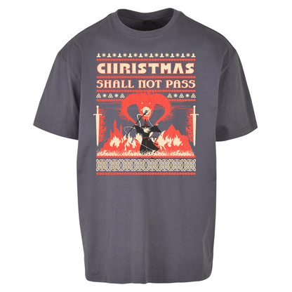 Christmas Shall Not Pass Oversized T Shirts