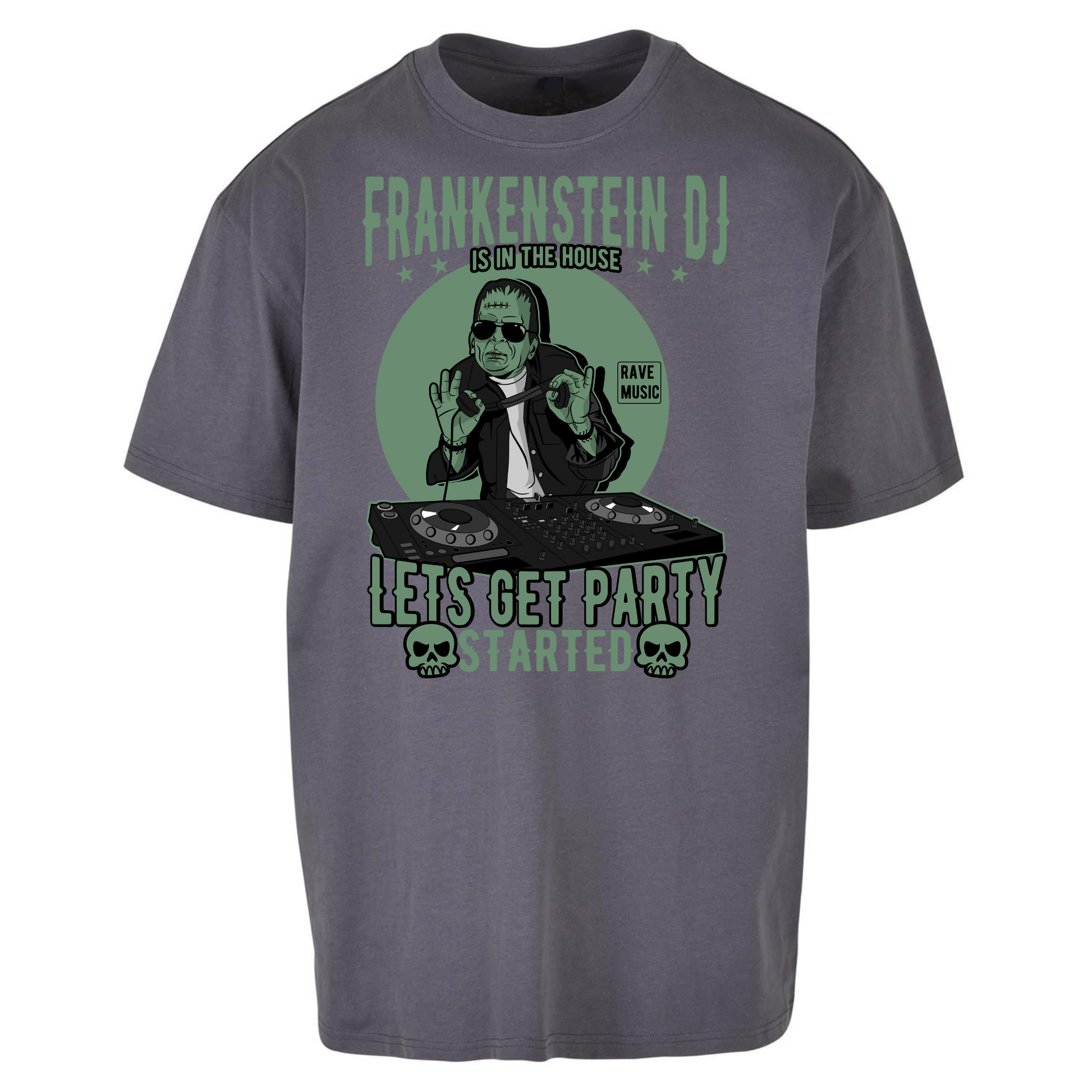 Frankenstein DJ Oversized T Shirts