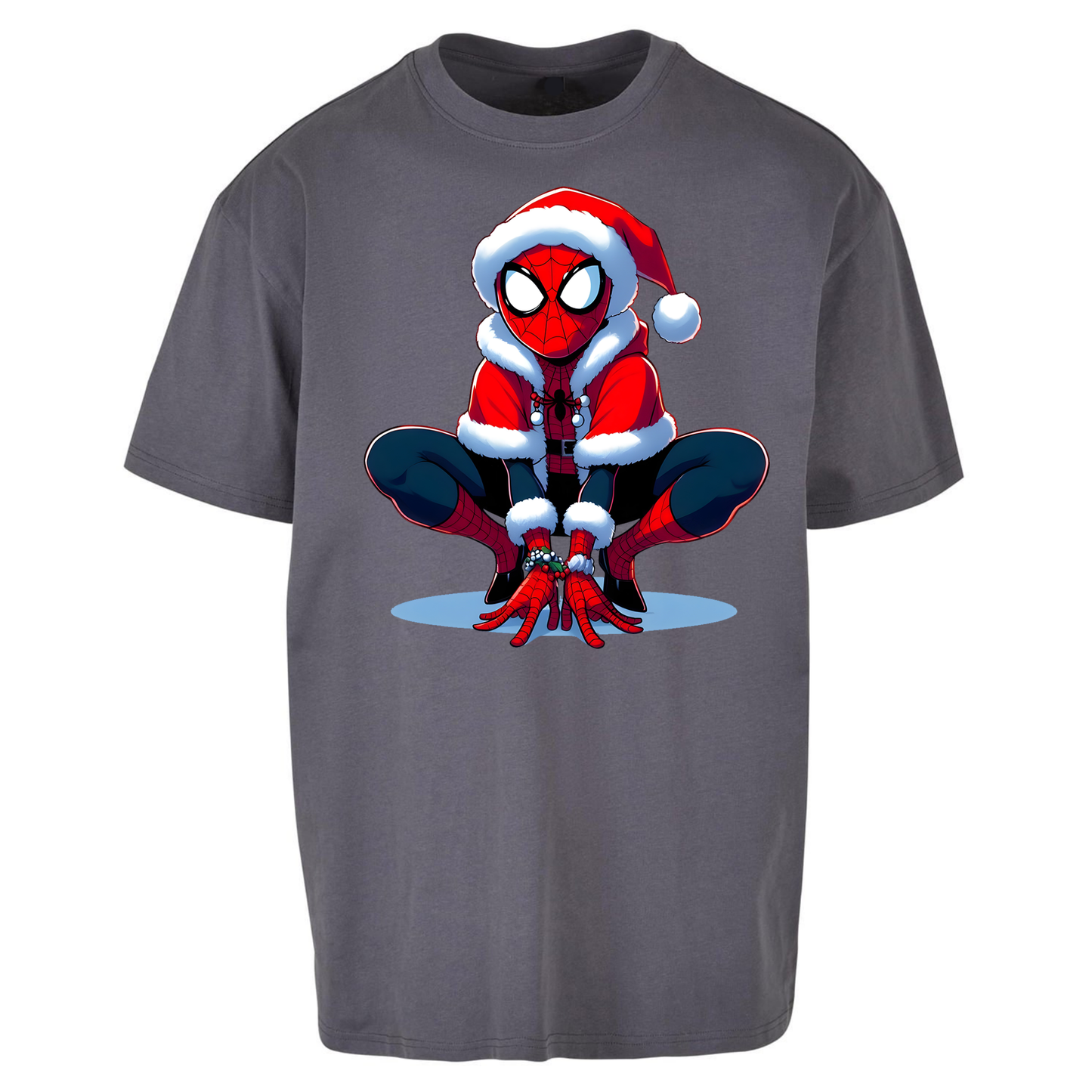 Spiderman Santa Oversized T Shirts