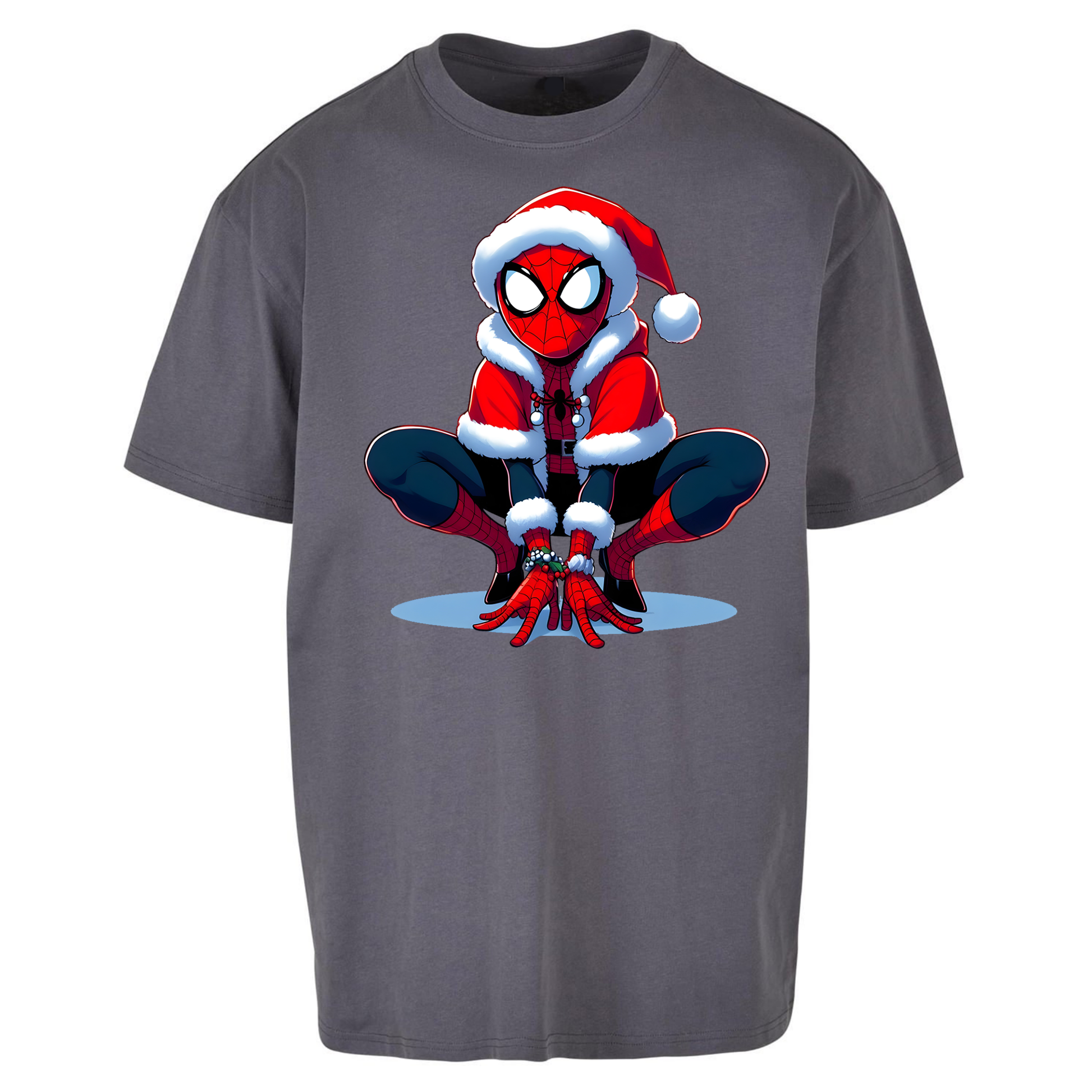 Spiderman Santa Oversized T Shirts