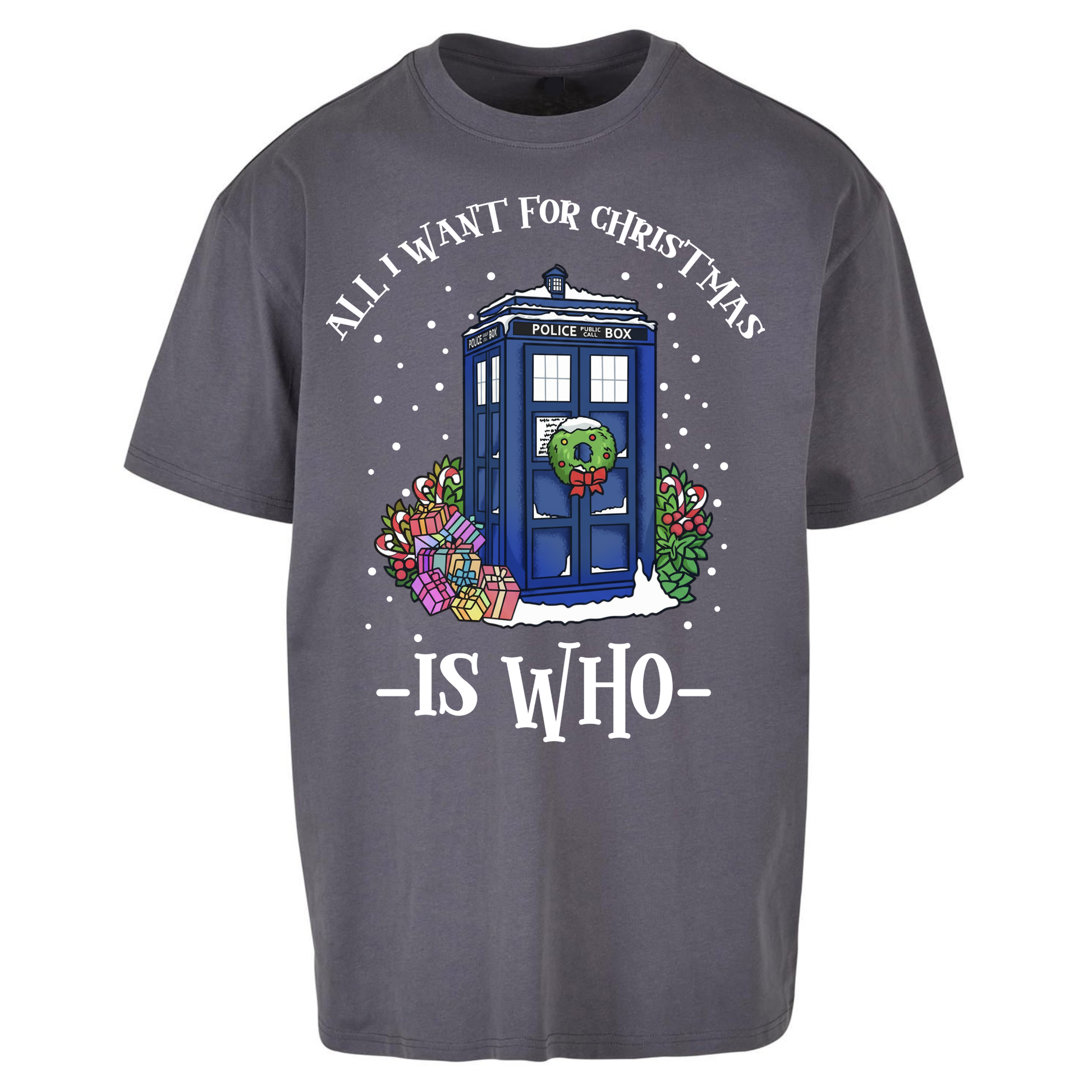 Dr Who Christmas Oversized T Shirts