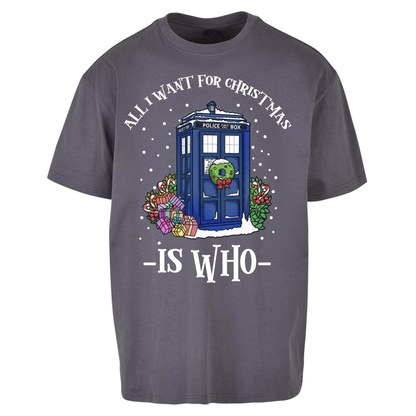 Dr Who Christmas Oversized T Shirts