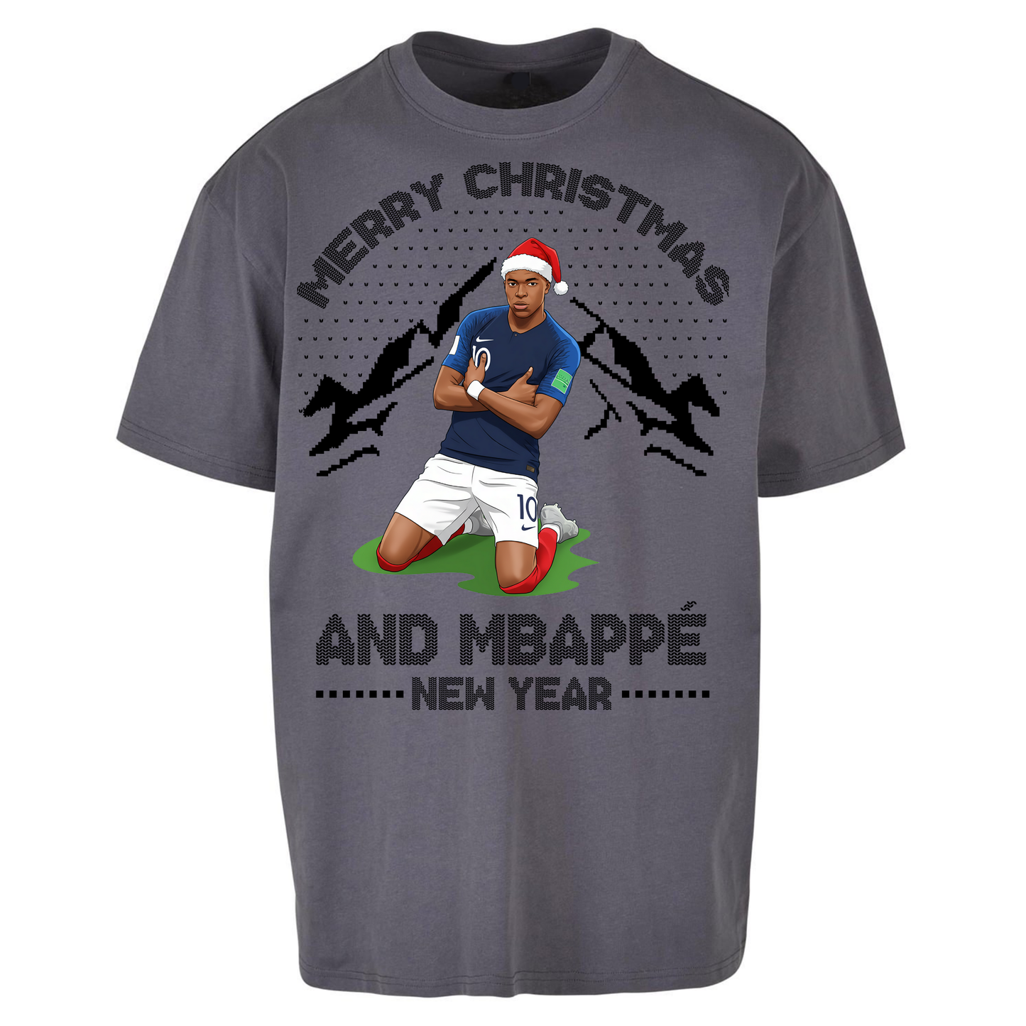 Mbappe Christmas Oversized T Shirt