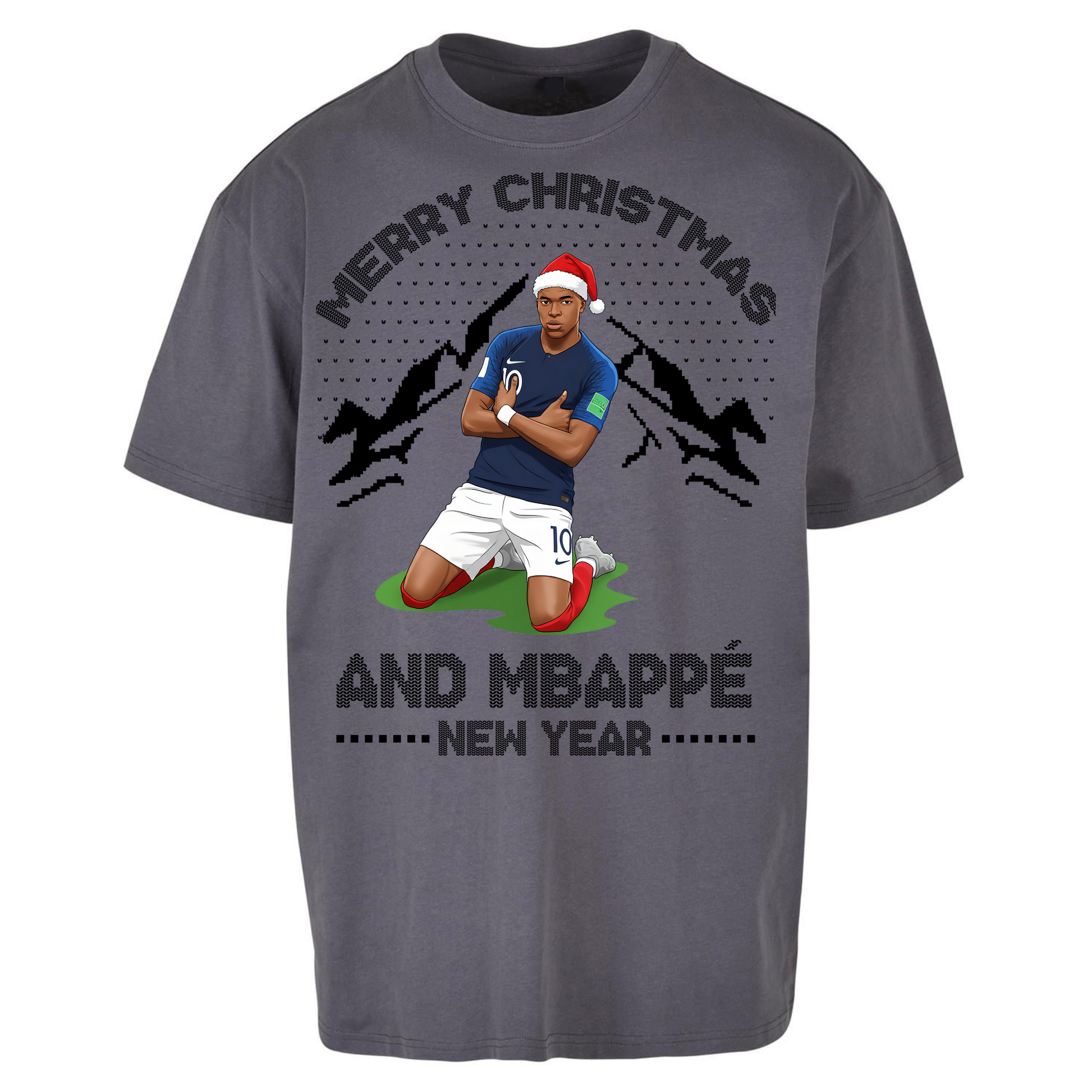 Mbappe Christmas Oversized T Shirt