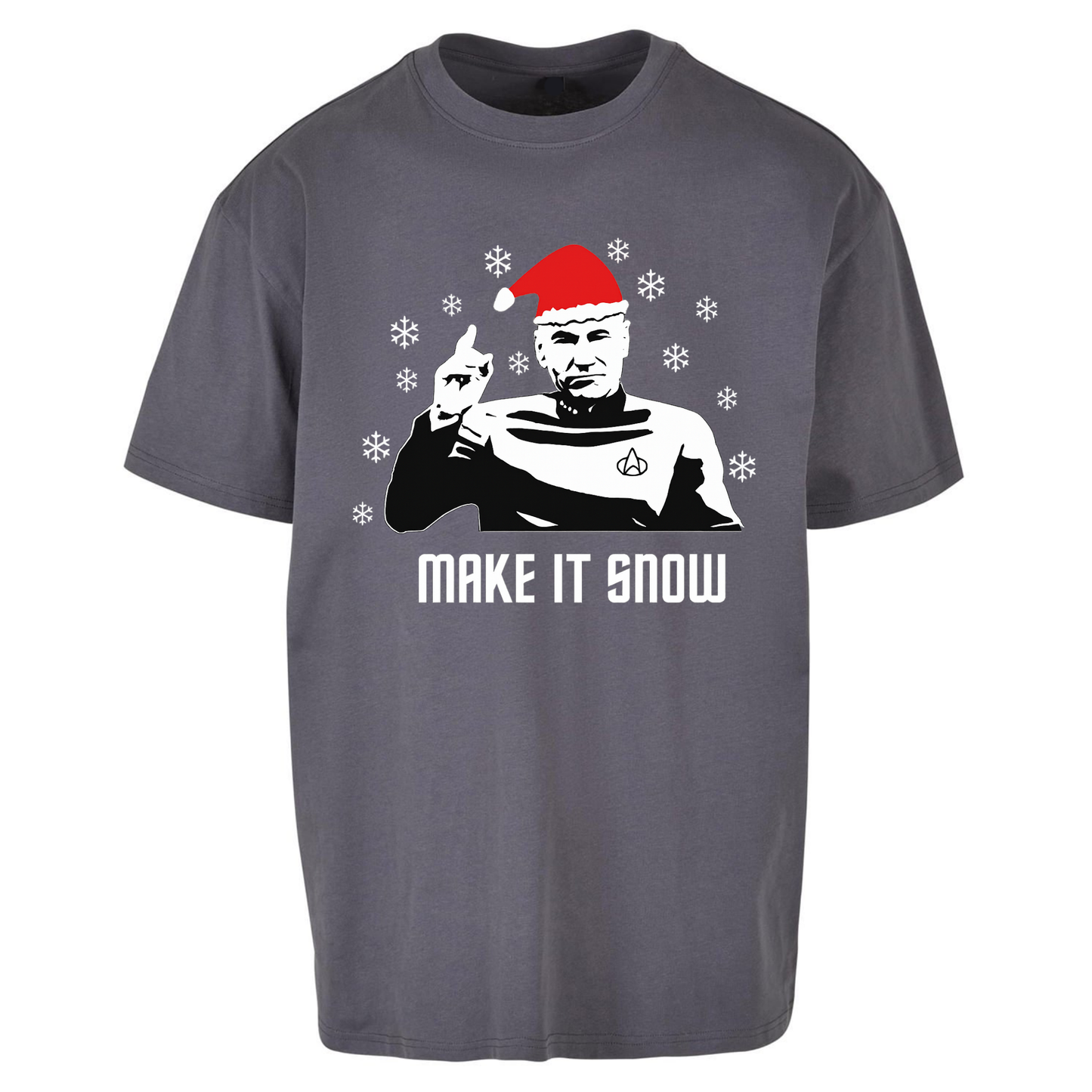 Make It Snow Oversized T Shirts