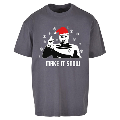 Make It Snow Oversized T Shirts