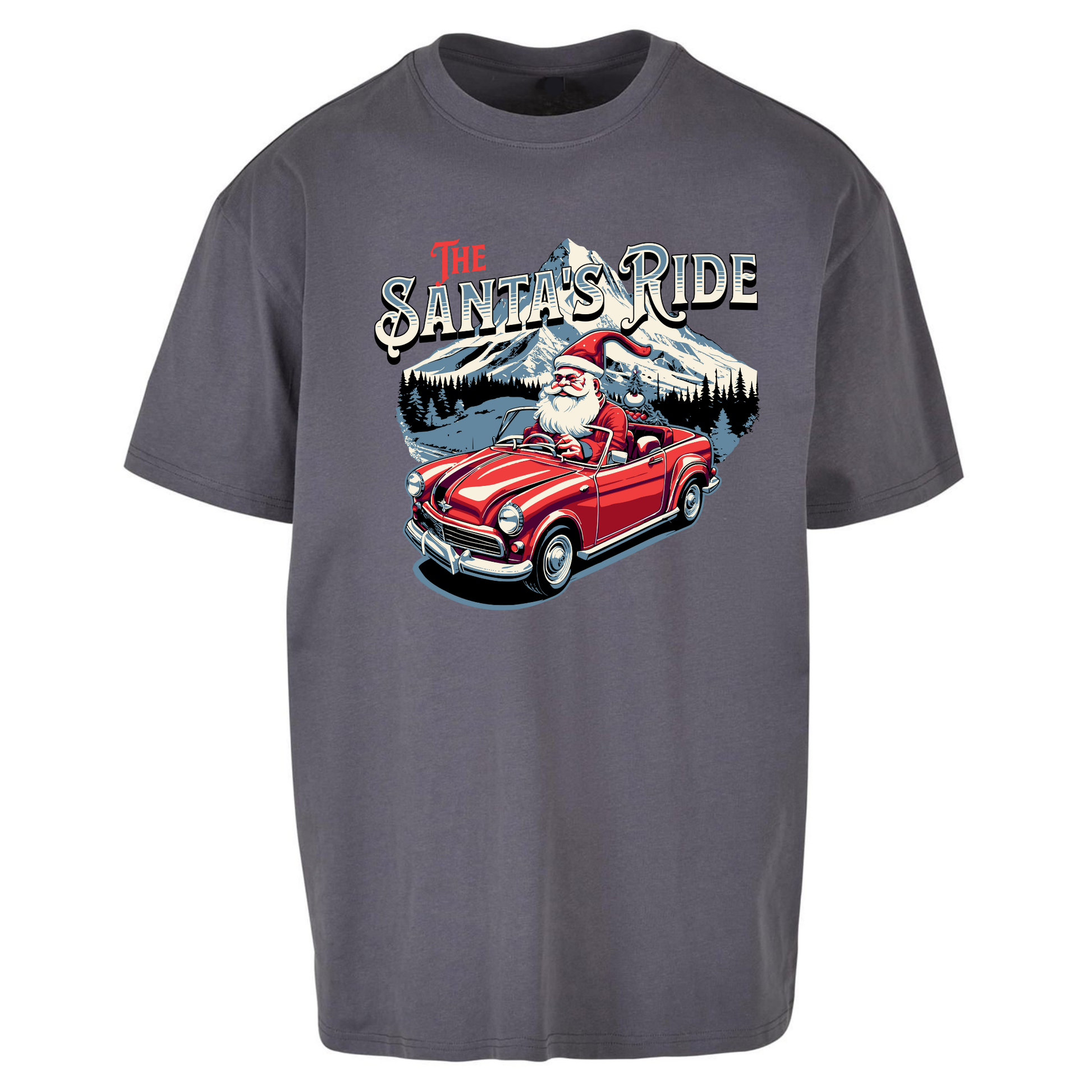 The Santas Ride Christmas Oversized T Shirts
