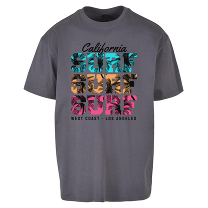 California Surf Surf Surf Oversized T Shirts
