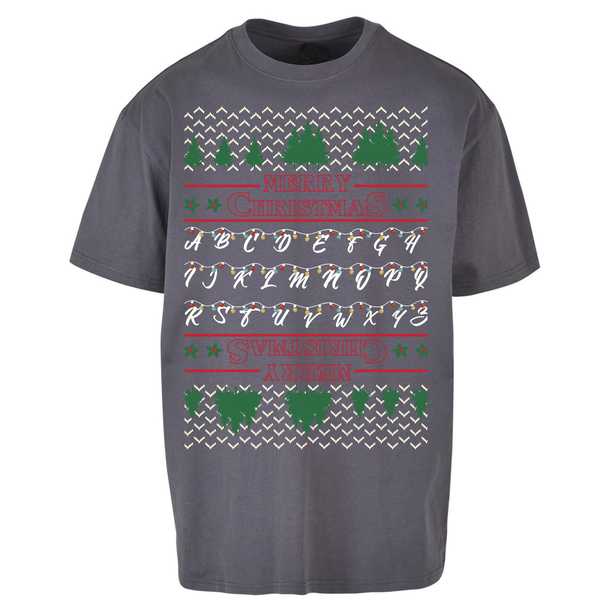 stranger things christmas jumper Oversized T Shirts
