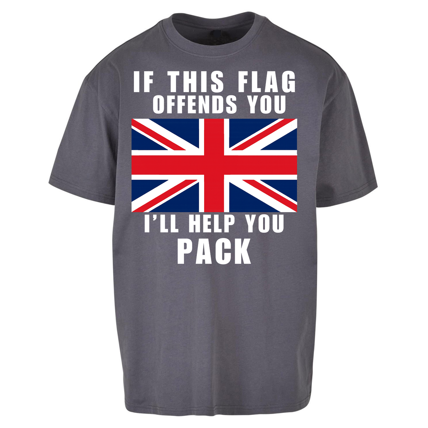 If This Flag Offends You I Will Help You Pack Oversized T Shirts