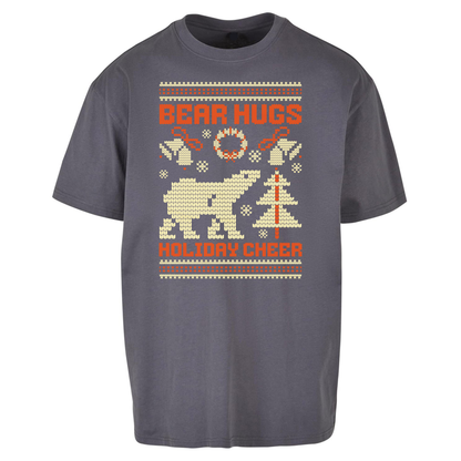 Bear Hugs Holiday Cheer Oversized T Shirts