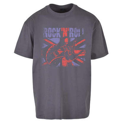 Rock N Roll Union Jack Oversized T Shirts