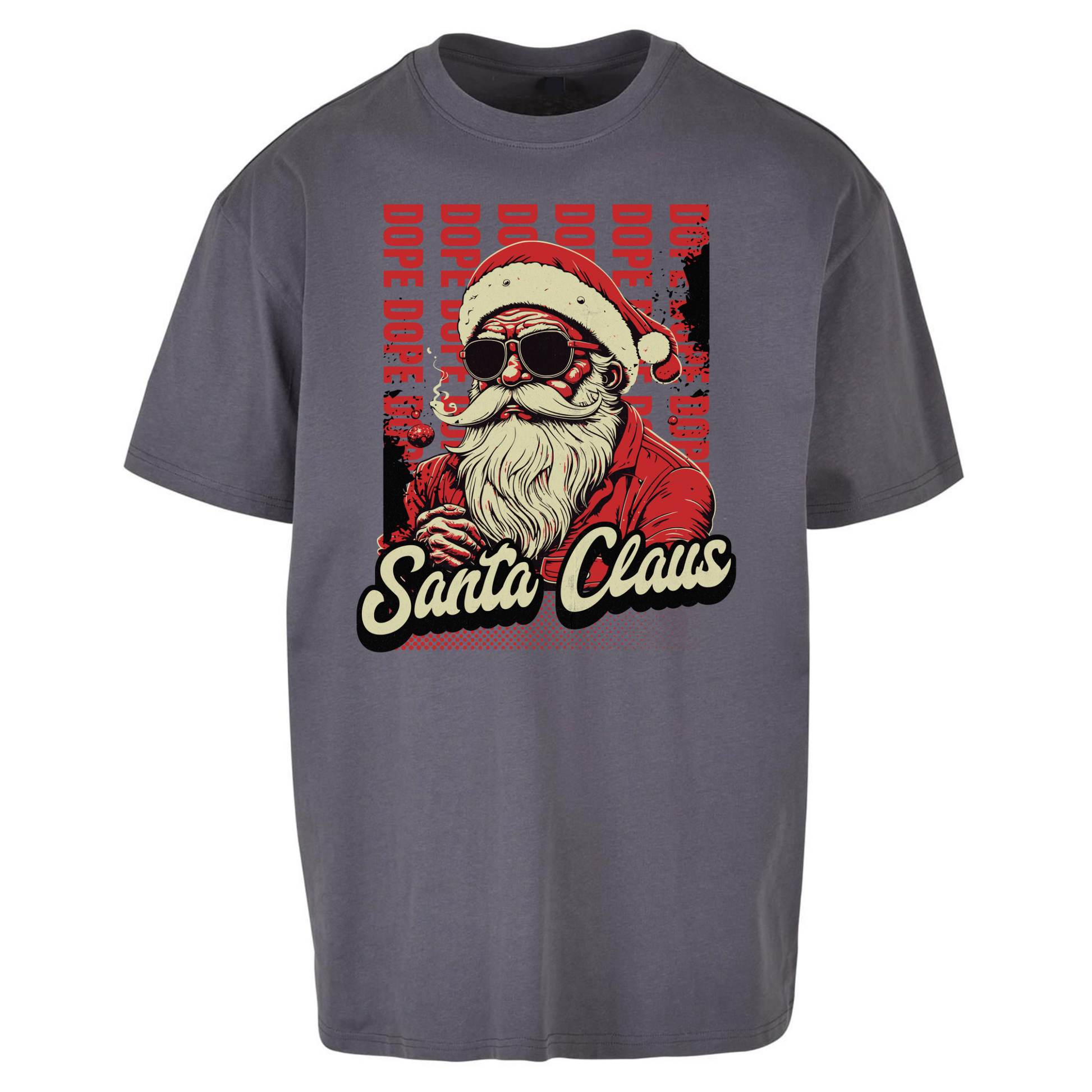 Dope Santa Claus Oversized T Shirts