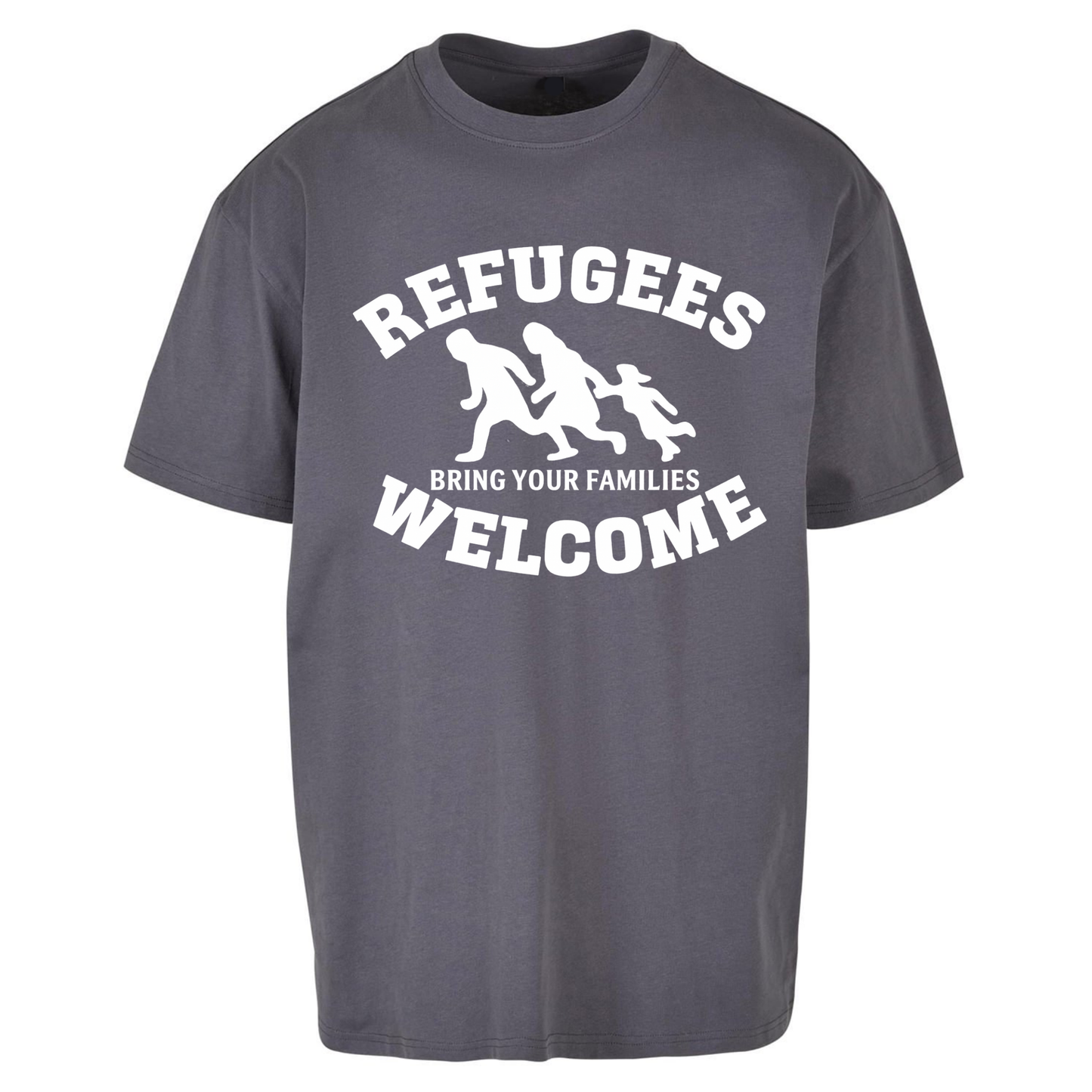 Welcome Refugees Oversized T Shirts