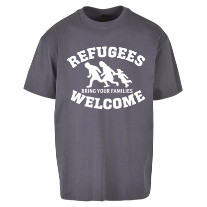 Welcome Refugees Oversized T Shirts